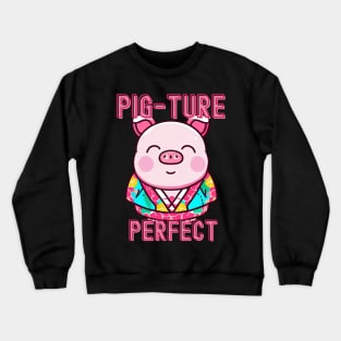 pig-ture perfect Crewneck Sweatshirt